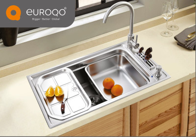 POWER PLUS CLOUDY Machine Pressed Sink