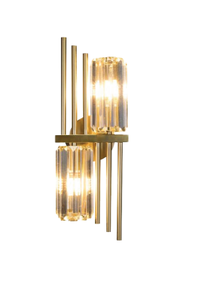 S2B2 Modern Wall Sconce with Crystal Brass AL-04-020