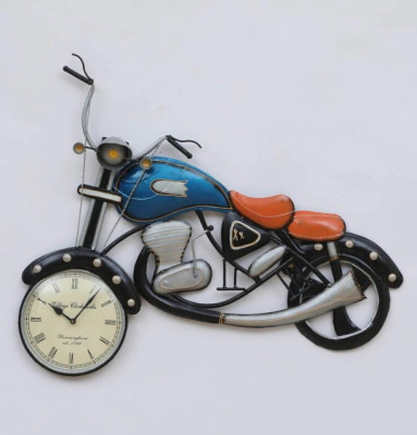 OPPERSTE METAL MULTICOLOUR BIKE WALL CLOCK