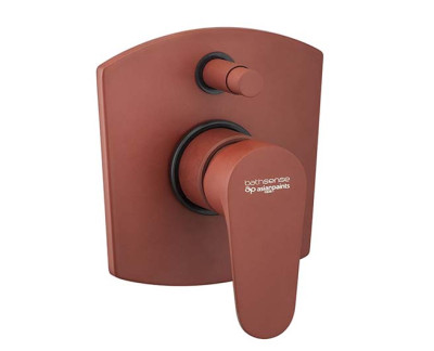 Asianpaints Matt Red Single Lever Concealed Diverter Body 3-Inlet RDALDV112U