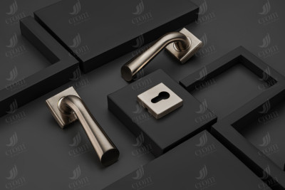Crom Stainless Steel Mortise Handle CRH : 23 Door Handleset With Lock Body & 60 mm OSK Pin Cylinder