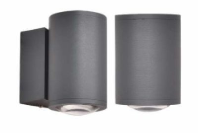 NEPTUNE 5W SINGLE SIDE UPDOWN ROUND WALL LIGHT WITH FULL SIDE MOUNT