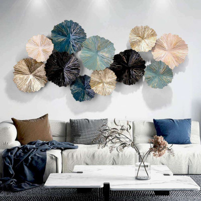 Abstract Floral Large Metal Wall Art