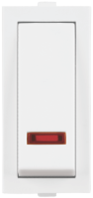 Anchor Rider Power Switches , 240V~ (ISI) 25A S.P. Slim  Way Switch With  Indicator, 1 Module 47125