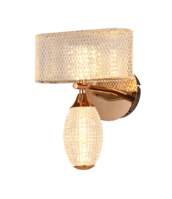 S2B2 Modern Brass Wall Light Fitting with Crystal Detail AM-04-119