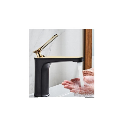 mansico Black and Rose Gold Basin Faucet ZXF/34