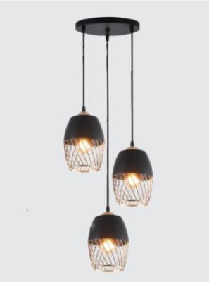 NEPTUNE 3 Lights Industrial Ceiling Light 6916