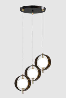 Neptune Chandelier Ceiling Lamp Modern three  Glass CD3457/3