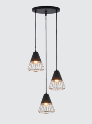 NEPTUNE 3 Lights Industrial Ceiling Light 6920