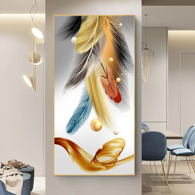 Evvan Colorful Feather Luxury Wall Art