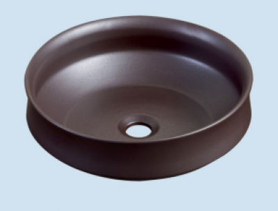 POWER PLUS Matt Dark Brown Table Top Basin PPTT-571