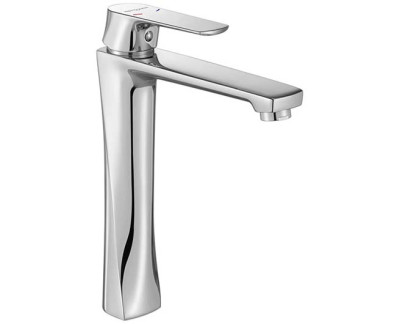 Asian paints TWIST Single lever basin mixer with extended body without pop-up waste system Length of spout : 6.6 inches Height of aerator : 8.3 inches