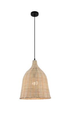 S2B2 Natural Rattan Basket Lampshade Rustic Ceiling Hanging Lamp BG-04-010