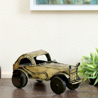 OPPERSTE METALLIC ANTIQUE CAR TABLE DÉCOR