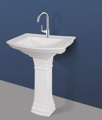 Lycos titanic white padestal basin 5011WB