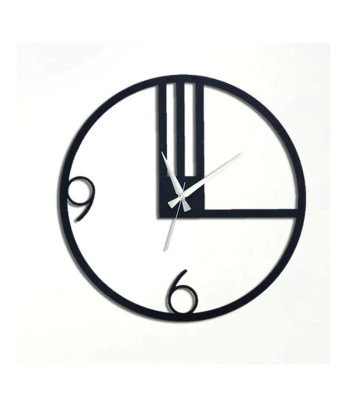 Black Unique Metal Wall Clock