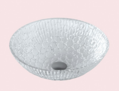 POWER PLUS Glass Bowl Table Top Basin PPCB-008