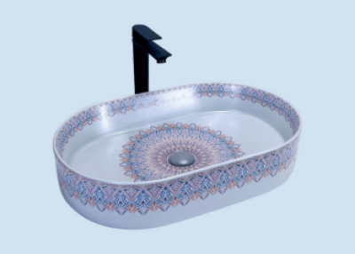 POWER PLUS Glossy Grey Table Top Basin PPTT-587