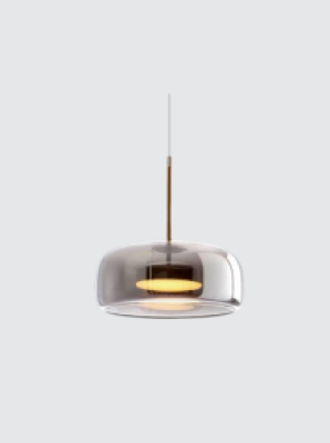 Neptune LED Glass Smokey Gold Pendant smoke Ceiling Light 3828