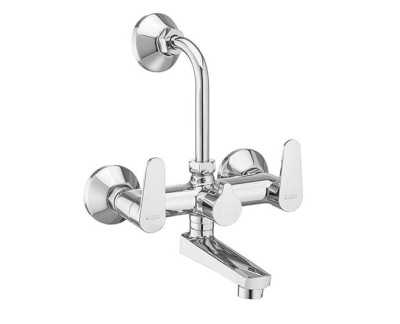 Asian paints ALTIUS Wall mixer with provision for overhead shower with bend pipe and wall flange