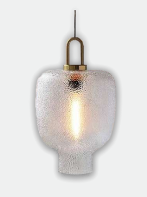 Neptune Industrial Glass Pendant Light 312/1P