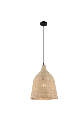 S2B2 Natural Rattan Basket Lampshade Rustic Ceiling Hanging Lamp BG-04-011