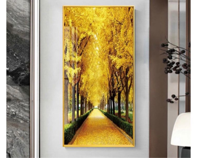 Evaan Royal Arts Beautyfull Yellow colour 5D modern Wall Frame