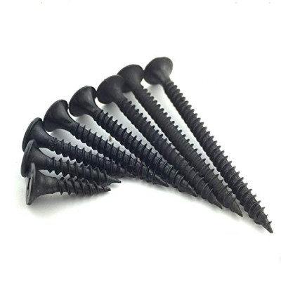 Gypsum black fourpat screw (Rate par 100 no)