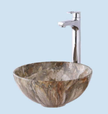 POWER PLUS Glossy Marble Table Top Basin PPTT-146