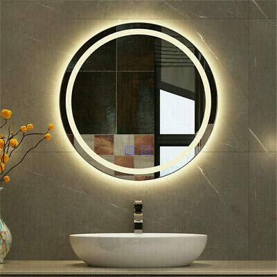 EVAAN Round LED Wall Mirror(3 Tone-White Light, Natural Light, Warm Light) led m 22