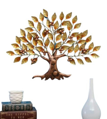 OPPERSTE IRON DECORATIVE TREE WALL ART IN GOLD