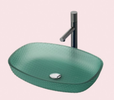 POWER PLUS Glass Bowl Table Top Basin PPCB-027