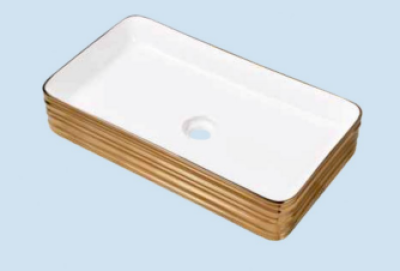 POWER PLUS Glossy Rose Gold Table Top Basin PPTT-393