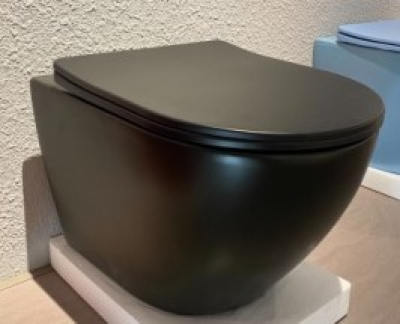 Mansico Matt black rimfree toilet ZXWH/017