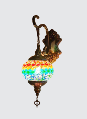 Neptune Moroccan Mosaic Candlestick Wall Lights BD5027/1W