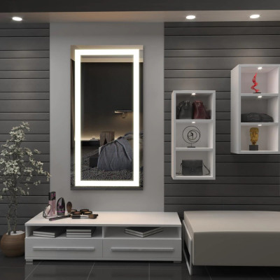 EVVAN Rectangular  LED Wall Mirror(3 Tone-White Light, Natural Light, Warm Light) led m31