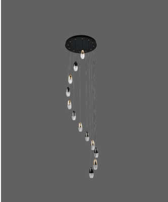 S2B2 Black And Gold Chandeliers Modern Light AB-04-029