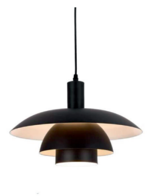 Neptune Ceiling Pendant Light 7954/1 BK