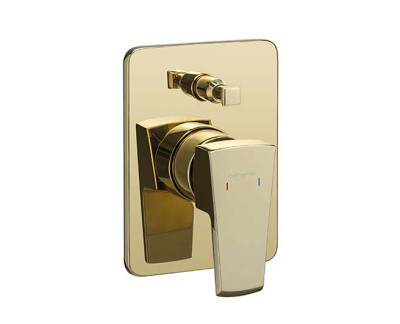 Asianpaints French Gold Single Lever Concealed Diverter Push Upper GDMYDV111UN