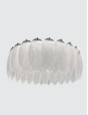 Neptune Crystal Feather Chandelier Ceiling Light  85872/500