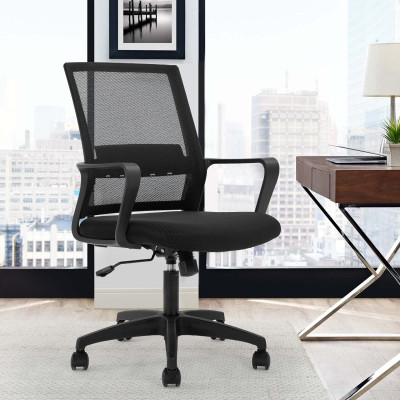 Fabric Solitaire Mesh Back Revolving Workstation Chair WSM - 050