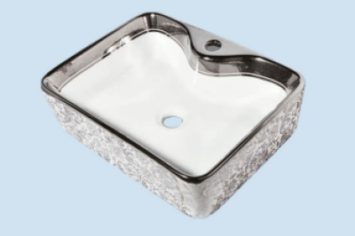 POWER PLUS Glossy Silver Table Top Basin PPTT-222