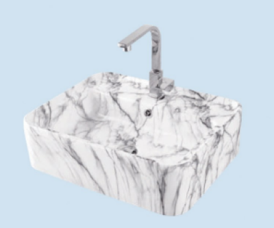 POWER PLUS Glossy Marble Table Top Basin PPTT-147