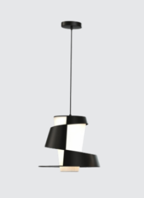 Neptune White/Black Barrel Hanging Light XWD-0120-SA