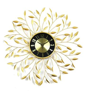 Rhythm Leafy Metal Wall Clock