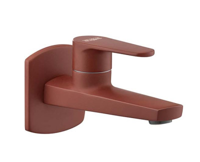 Asianpaints Matt Red Bib Cock with Wall Flange RDALBC101