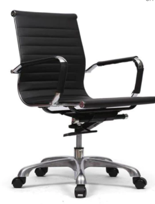 Takanashi Sangyo RS-C1046 Chair, Steel Frame, Synthetic Leather, Black EC-019