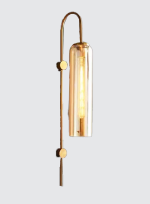 Neptune Ojas Gold Long Glass Glass Wall Light B208-A