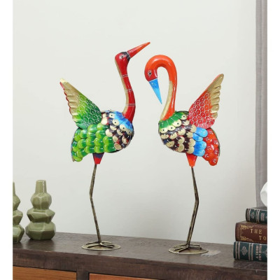 OPPERSTE COLORFUL BIRD
FIGURINE SHOWPIECE
SET OF 2