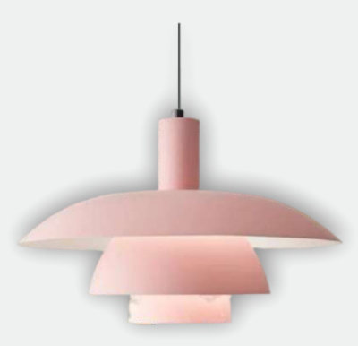 Neptune Ceiling Pendant Light 7954/1 PINK